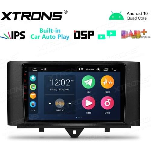 9" Android 10.0 OS Car Multimedia System Player GPS Radio for Smart Fortwo Coupe 2011-2014 & Smart Fortwo Cabrio 2011-2014
