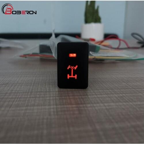 Car Front Diff Lock Push Switch Button With Connection Wire For Toyota PRADO 2010-2019 Car Accessories