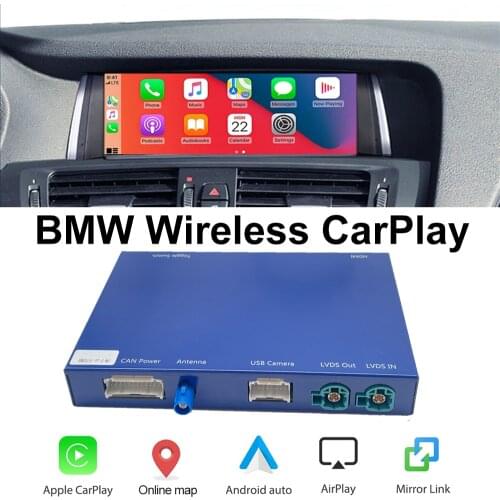 Wireless Apple CarPlay Android Auto Decoder Box for BMW EVO 1 2 3 4 5 7 Series X1 X3 X4 X5 X6 MINI F56 F15 F16 F25 F26 F48