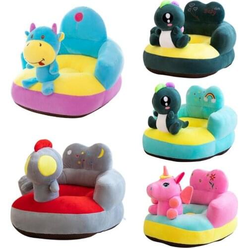 Baby Sofa Support Cover Seat Plush Chair Learning to Sit Nest Puff Comfortable Toddler Washable without Filler Cradle Sofa Chair