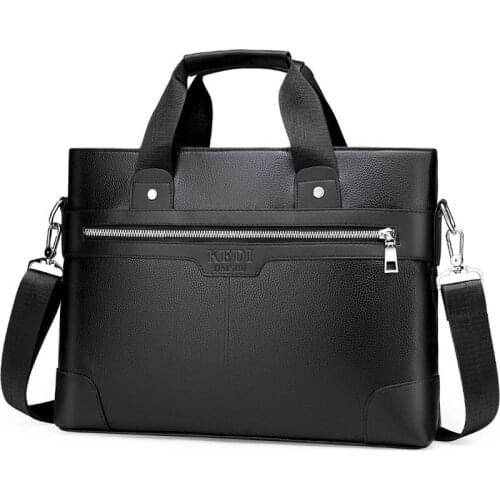 2021 Business bag Mens Briefcase pu Leather Shoulder bag Briefcases Male Laptop Handbags Messenger Bags Totes Male hand bag