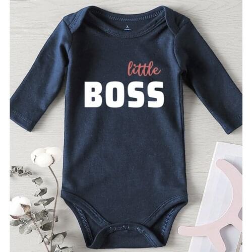 New Born Baby Items Kids Summer Clothes Jumpsuits for Newborn Baby Girls Clothing Winter Long Sleeve Little Boss Boys Infant