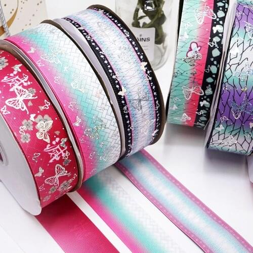 Kimetsu No Yaiba 50 Yards Japan Anime Characters Double Side Printed Grosgrain Satin Ribbon 43333—48415