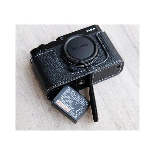 Fuji XE4 Genuine Leather Cowhide Bag Body BOX Camera Case For Fujifilm FUJI XE4 X-E4 Protective sleeve box base