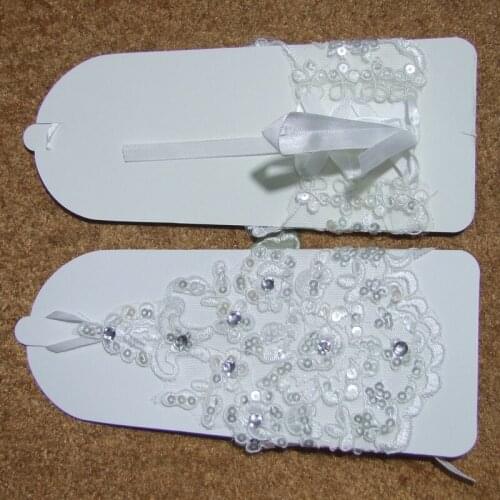 Hot Sale High Quality Short Paragraph Elegant Beading Bridal Wedding Gloves
