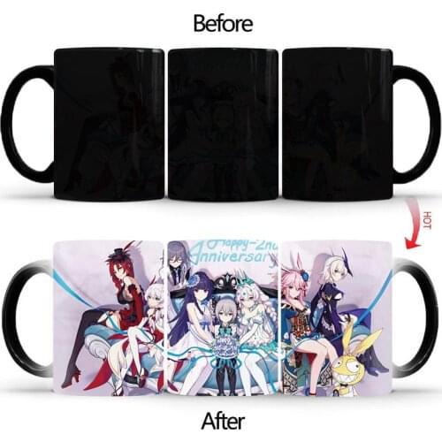 Classic Sexy Bunny Mug color changing Heat Sensitive Ceramic 11oz coffee mug surprise gift Halloween gift BSKT-057