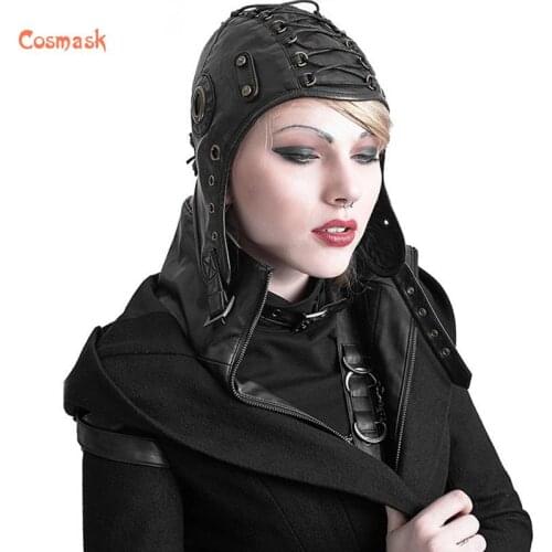 Cosmask Halloween Mask Mask Mask Headgear Neutral Motorcycle Flying Cap Popular Steampunk Soft Leather
