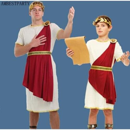 Ancient roman costumes child Adult roman warrior costume halloween cosplay roman soldier clothing Masquerade Cotume AMBESTPARTY