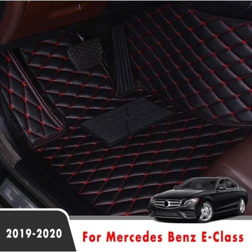 Car Floor Mats For Mercedes Benz E-Class 2020 2019 Waterproof Car Carpets Rugs Custom Auto Interior Accessories Foot Pads Cover