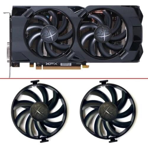 FDC10U12S9-C Cooler Fan Replace For XFX AMD Radeon RX 470 480 580 RX580 RX480 RX470 Edition RX-480P85EAJ/7 Crimson Graphics Card