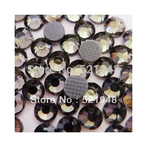 HOT! AAA Grade SS6(1.9~2.0mm) Black Diamond DMC Hotfix Rhinestones 288 pcs Hot Sale