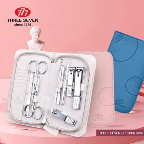 THREE SEVEN/777 9Pcs Set Manicure Nail Clippers Trimmers Kit Professional Pedicure Care Tools Fashion Gifts Nail Art Tools