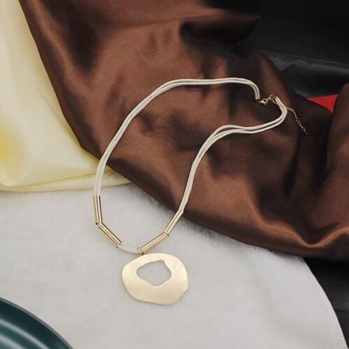 Personality Irregular Design Long Geometric Rope 2021 Trend Sweater Accessories Exaggerated Fashion Necklace