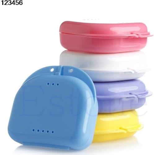 Newly Dental Orthodontic Retainer Denture Storage Case Box Mouthguard Container