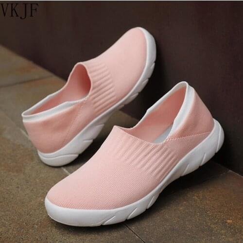 Casual Mesh Shoes Woman Flat Shoes Spring Ladies Shoes Summer Sneakers Gym Indoor Sport Shoes Zapatos De Mujer Slip on Loafers