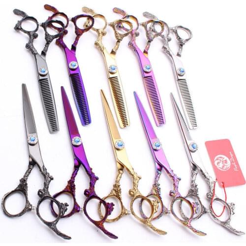 Professional 6 Inch Barber Scissors Salon Hairdressing Hair Scissors Cutting Thinning Styling Tool Stainless Steel Shears