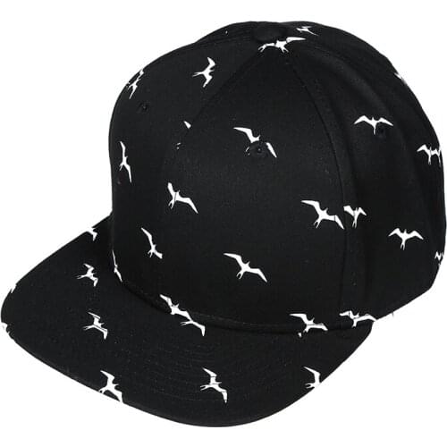 [SMOLDER]New Arrival Mens Originals Cool Wild Goose Black Snapback Flatbrim Cap Hip Hop Hat Unisex Adjustable Baseball Caps