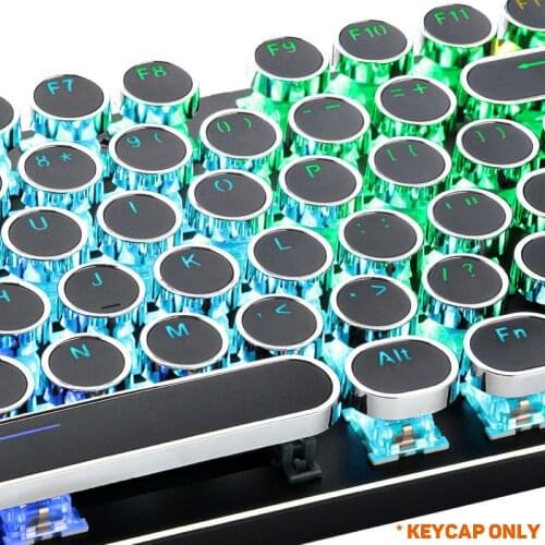 104Pcs/Set PBT Universal Round Key Cap Keycaps for Cherry MX Mechanical Keyboard