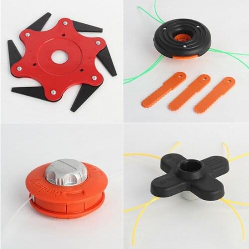 Universal M10 Aluminum Nylon Brush Mower Bump Spool Grass Trimmer 2 Lines Cutter Head Thread Line String Saw Grass Brush Mower