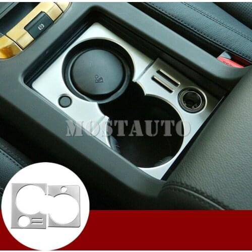 For Land Rover Discovery Sport Inner Console Water Cup Holder Cover Trim 2015-2018 2pcs Car Accessories Interior Car Decor