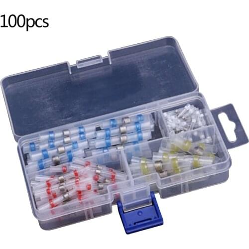 Waterproof Solder Seal Heat Shrink Butt Connectors Soldering Sleeve Wire Connector Cable Terminal Electrical Connector 50/100PCS