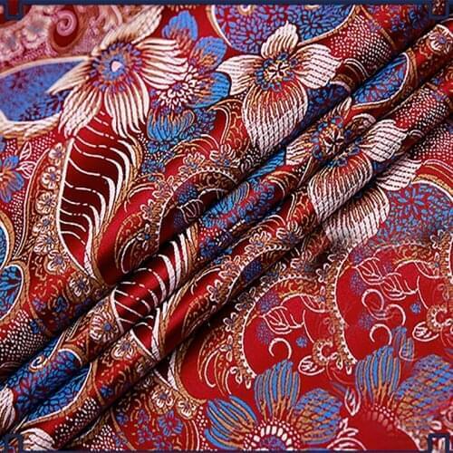 HLQON 75x100cm High quality Metallic Jacquard Brocade Fabric, 3D jacquard yarn dyed fabric for clothing,bedding,bag,curtain