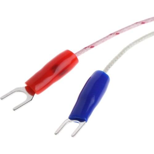1M K-Type Thermocouple Probe 5mm x 50mm 2Wire M8 Thread 3.3Ft Temperature Sensor New