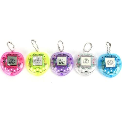 1PCs Transparent Electronic Pets Tamagotchi Nostalgic 168 Pets In One Virtual Cyber Digital Pet Toys Pixel Funny Play Toys