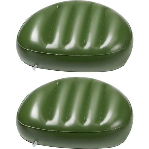 2pcs Air Cushion Inflatable Boat Camping Pvc Seat Thick Big Valve Fishing Boat Outdoor Camping Rest Deflatable Foldable