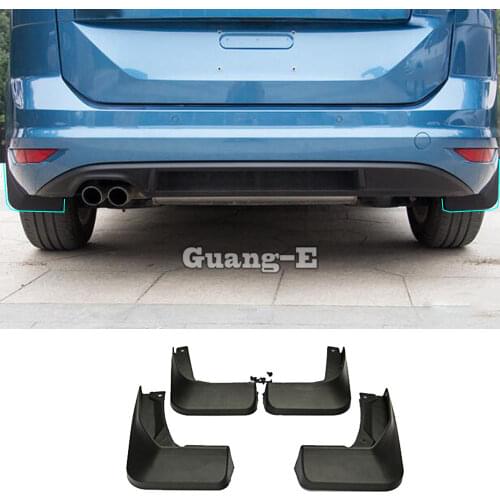 For VW Volkswagen Touran L 2016 2017 2018 2019 car plastic fender soft mudguard protection flap splash mud guard frame 4pcs