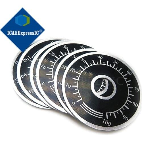 5pcs 0-100 WTH118 knob potentiometer knob scale digital scale can be equipped with WX112 TOPVR In Stock