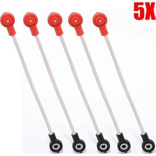 5pcs 180mm Battery Cables Wire Terminal Connecting Connect Cables Wire 2.5mm Heat-Resisting Material