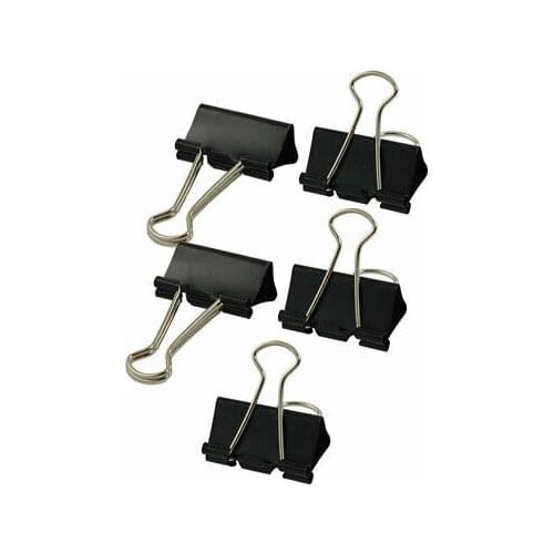 5 Pcs Metal File Document 2" Width Foldback Binder Clips