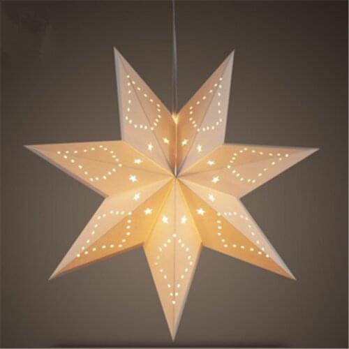 45cm/75cm Hollow Out Star Lampshade Christmas Decoration for Home Christmas Ornaments Star Lights 2022 New Year Decor Navidad
