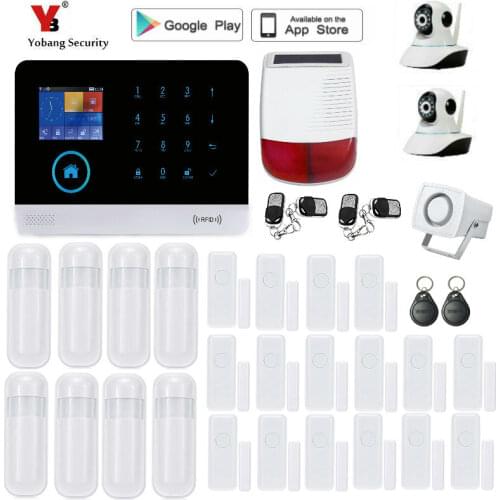 Yobang Security Wireless wifi SMS Home GSM Alarm system House intelligent auto Burglar Door Security Alarm Systems