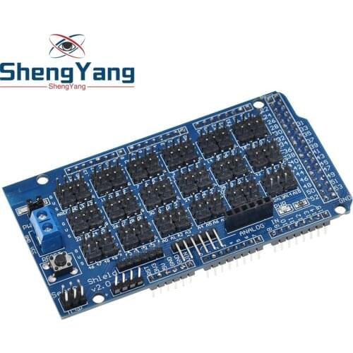 For Arduino MEGA Sensor Shield V1.0 V2.0 Dedicated Expansion Development Board MEGA 2560 Sup IIC Bluetooth SD Robot Parts DIY