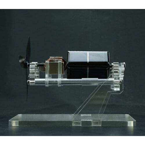 Double-layer Fan Blade Magnetic Suspension Solar Motor Engine Model Mendocino Science Experiment Technology Invention Kids Toy