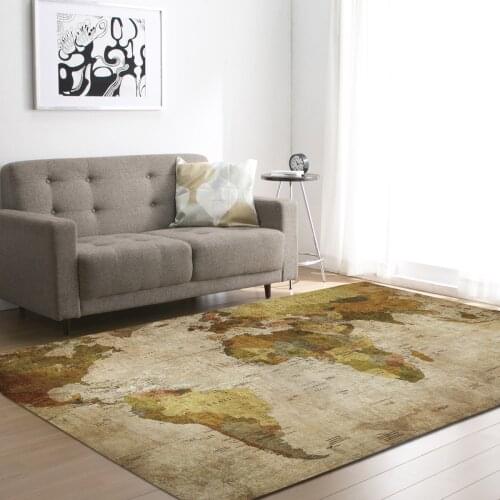 World Maps 3D Printed Large Carpets Creative Map Rugs Big Rugs Parlor Tea Table Area Rug Mat Soft Flannel Floor Decor
