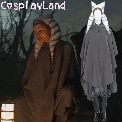 The Mandalorian Ahsoka Tano Cosplay Costume Halloween Party Costumes Superhero Outfit Fancy Women Clothing Show Suit Helmet