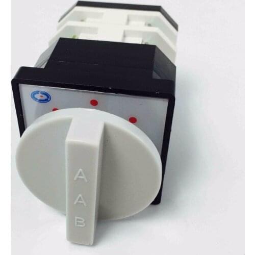 LW12-16YD408/2 Universal Change-over Switch 2 Section 3 Silver File Point Rotating Round Handle