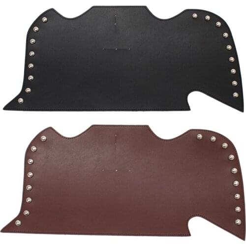 Motorcycle Leather Heat Saddle Shield Deflectors Raised Studs For Harley Touring Road King Softail Dyna Sportster Bikes