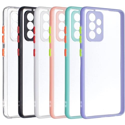 Soft Bumper Hard Back Clear Shockproof Phone Case for Samsung Galaxy A52 5G Transparent Phone Shell Cover