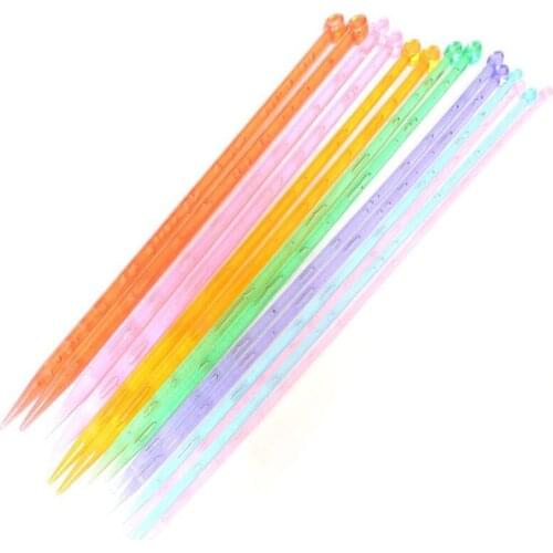 14pcs 7 size 35cm Length Single Pointed Knitting Needle Kits DIY Knitted Tool