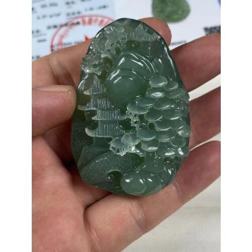 Natural xiuyu jade A HandCarved brave troops jadeite jade green jade pendant jade jewelry jade necklaces jewelry