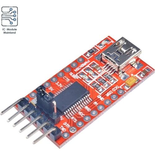 3.3V 5.5V WAVGAT FT232RL FT232 Chip Mini USB To TTL Level Serial Adapter Module Board For Arduino Mini Port Transceiver Signal