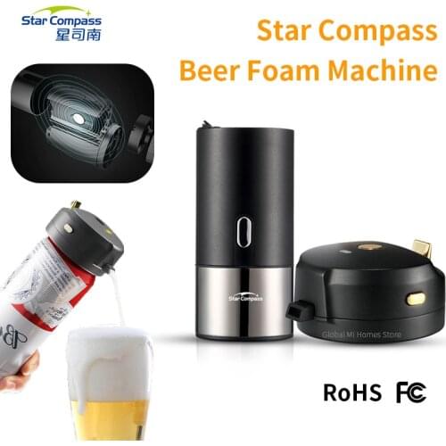 Portable Canned Beer Foam Machine Portable Bottled Mini Foamer Machine Bubble Machine STARCOMPASS Use For Party Outdoor