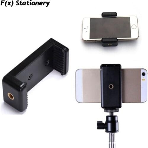 Durable Mobile Phone Clip Adapter Universal For Tripod Monopod Holder Clamp Bracket Stand Holder Mount Black