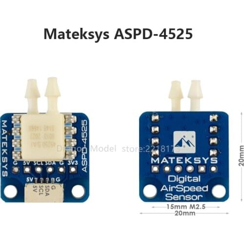 Matek System Digital Airspeed Sensor ASPD-4525 For Ardupilot Matek Flight Controller I2C FPV RC Airplane Fix-Wing Aircraft
