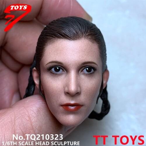 TQ210323 1/6 Princess Leia Head Sculpt Female head Sculpture For 12 Inch Figure Dolls Pre-sale Item