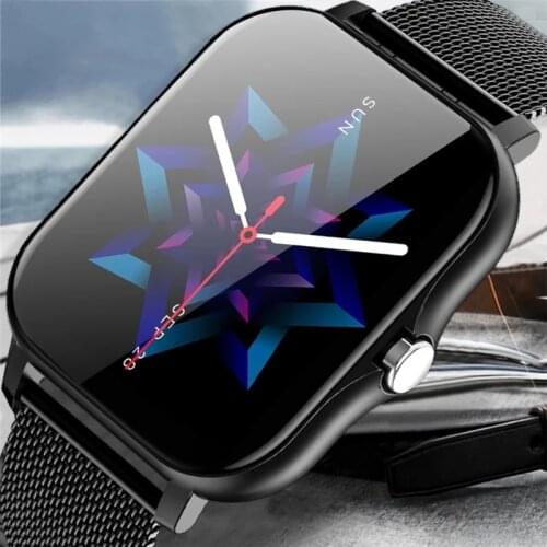 2021 New Fashion Men Smart Watch Women Bluetooth Call Music Control Heart Rate Monitor Waterproof Men Smartwatch For Android IOS